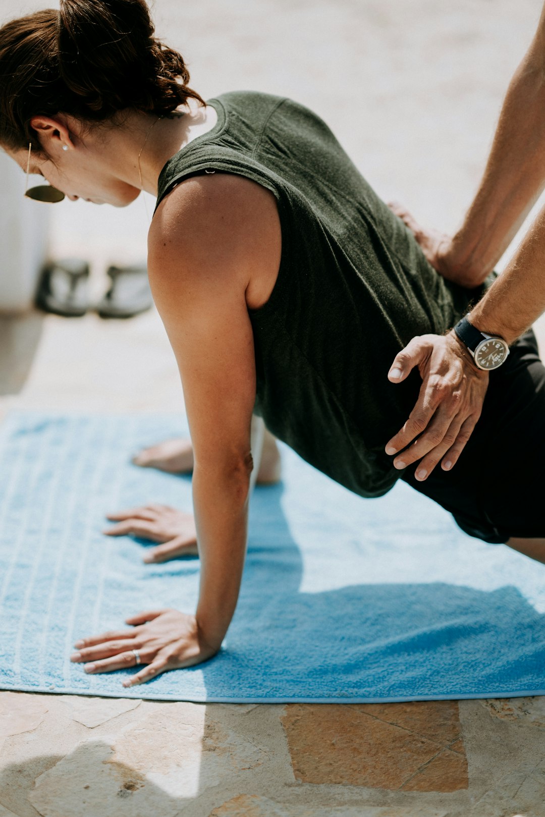 Fitness, stretching workout